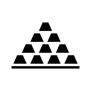 altın külçelerini kutsal kişilerin resmi, vektör çizim