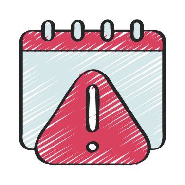 Zamanlama simgesi, vektör illüstrasyonu 