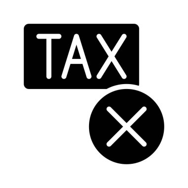 Vergi simgesi vektör illüstrasyonu 