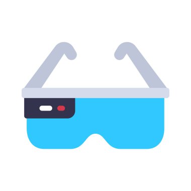 vr gözlük simgesi vektör illüstrasyonu 