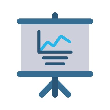 Sunum Ağı simgesinin vektör illüstrasyonu