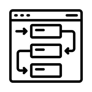 Bağımlılıklar web simgesi vektör illüstrasyonu