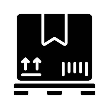 Depo Paketi simgesi, vektör illüstrasyonu 