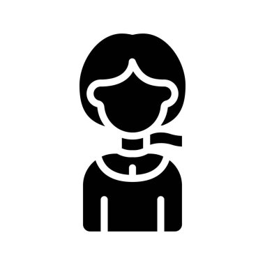 Atkı ağ ikonu vektör illüstrasyonu