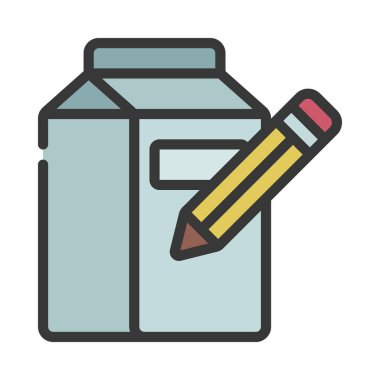 Paketleme Tasarım simgesi, vektör illüstrasyonu 