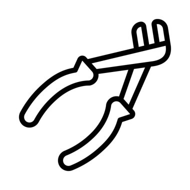 Kaburga Eklem Pensesi simgesi, vektör illüstrasyonu 