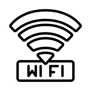 wifi işaret simgesi vektör illüstrasyonu