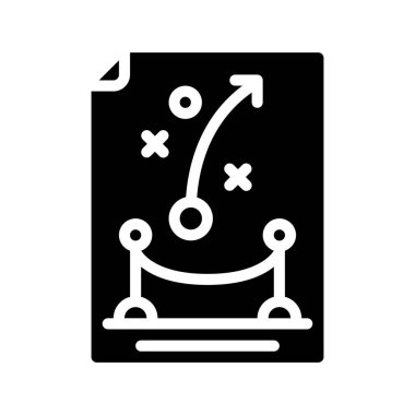 Olay Planlama düz simgesi, vektör illüstrasyonu 