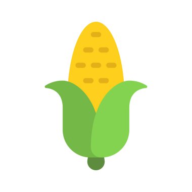 mısır bitkisi vektör düz simgesi