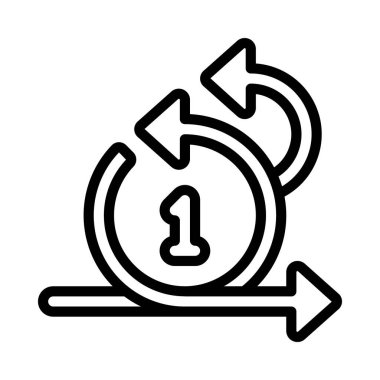 Bir düz simge, vektör illüstrasyonu 