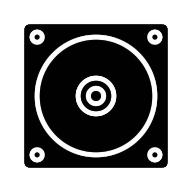 CD mi? Web simgesi basit illüstrasyon