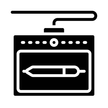 Tablo Ağ ikonu vektör illüstrasyonu çiziliyor