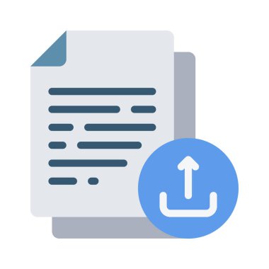 Belge simgesi, vektör illüstrasyonunu paylaş 