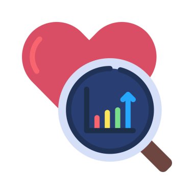 analitik web simgesi vektör illüstrasyonu