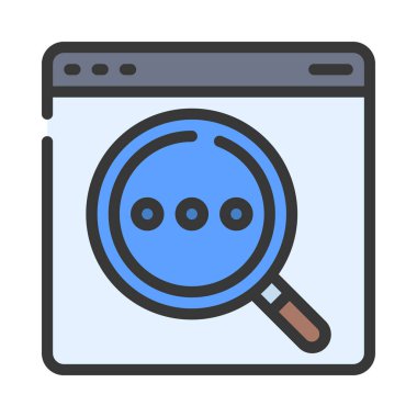 arama simgesi, vektör illüstrasyonu  