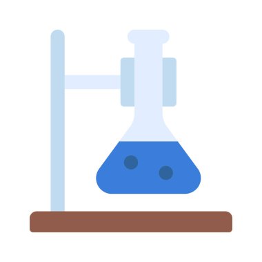 Kimyasal Beaker Holder ikon vektör çizimi tasarımı