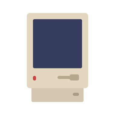 bilgisayar ekranı simgesi, vektör illüstrasyonu 