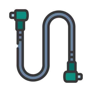 Hoparlör Kablo simgesi vektör illüstrasyon tasarımı