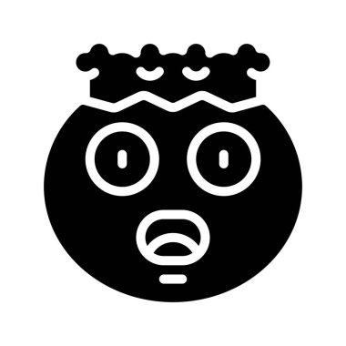 şirin yüz ifadeleri, vektör illüstrasyonu basit tasarım 