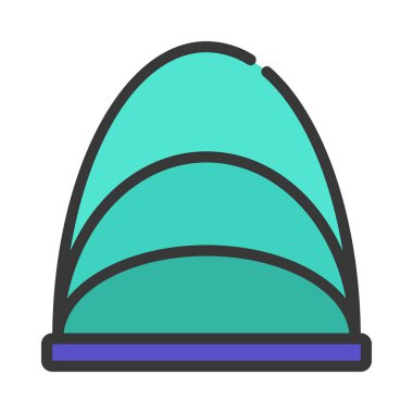 business Oval Grafik simgesi, vektör illüstrasyonu