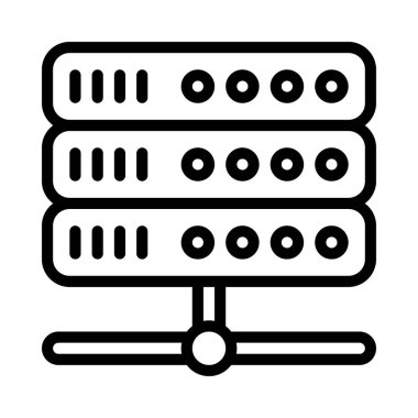 sunucu vektör simgesi ağı