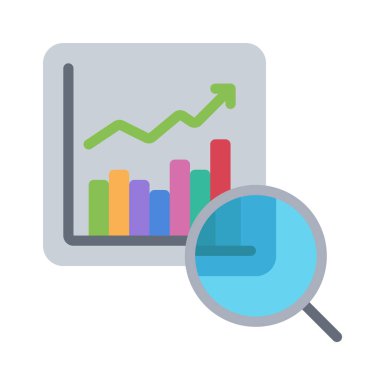 Borsa web simgesi vektör illüstrasyonu