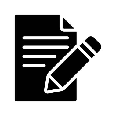 Belge simgesi, vektör illüstrasyonu yaz 