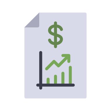 Sayfa Belgesi simgesi, premium vektörünü finanse eder