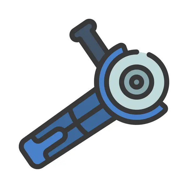 Axle Grinder Icon White Background — Stock Vector