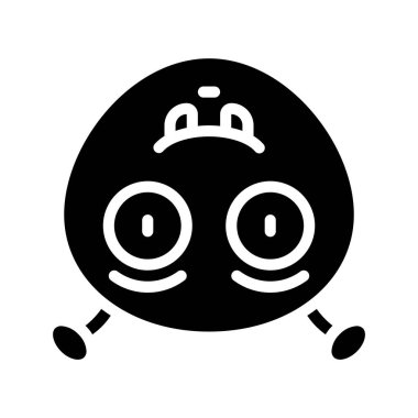 Ters Gülümseyen ikon vektör çizimi tasarımı