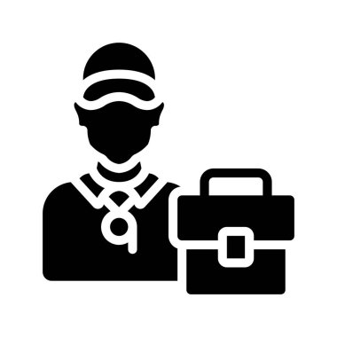 İş Koç Web simgesi vektör illüstrasyonu