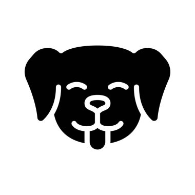 köpek hayvan ikonu vektör illüstrasyonu 