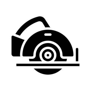 Çember Testere simgesi, vektör illüstrasyonu basit tasarım