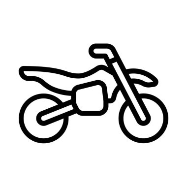 Motosiklet web simgesi vektör illüstrasyonu