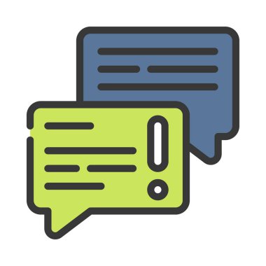 İleti Uyarısı simgesi, vektör illüstrasyonu 