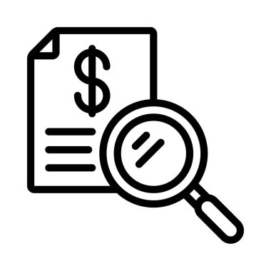 Financial Audit icon, vector illustration  
