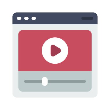 Web sitesi simgesi, vektör illüstrasyonuName 