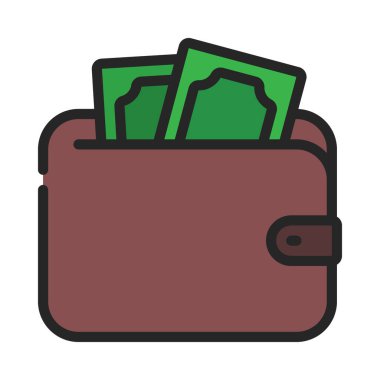 dijital cüzdan vektör çizimi tasarımı 