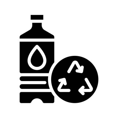 Kullanılabilir şişe ikonu vektör illüstrasyonuName