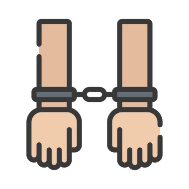 Tutuklanan simge vektör illüstrasyon tasarımı