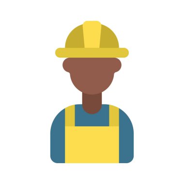 Builder Man simge vektör illüstrasyon tasarımı