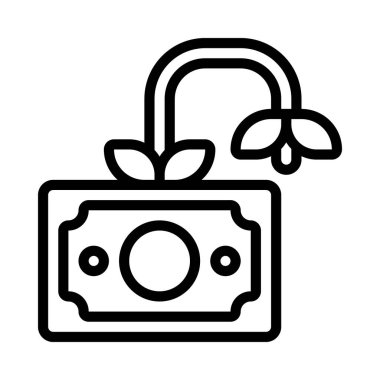  Finansal Büyüme web simgesi vektör illüstrasyonu