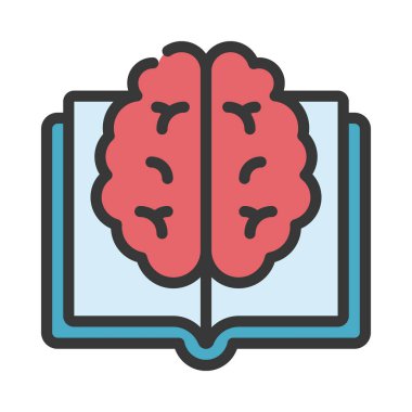 Bilgi web simgesi düz tasarım, vektör illüstrasyonu