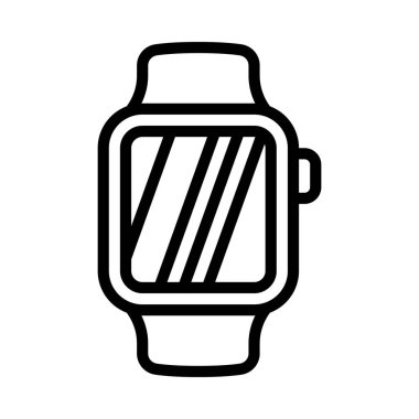 akıllı saat simge vektör illüstrasyonu 