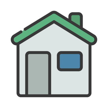 Ev simgesi, vektör illüstrasyonu   