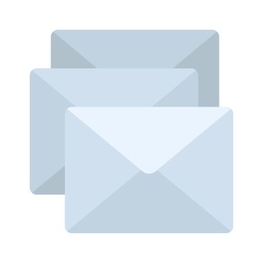 Birikmiş Günlüğü Olan E- posta, Beyaz Arkaplanda Ayırılmış Simge 