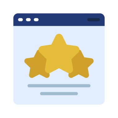 yıldızlar düz vektör resimlemesi 