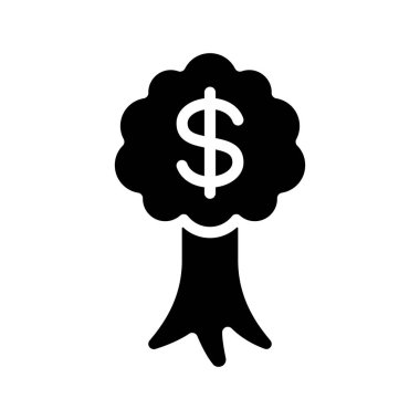 Para Ağacı ikon vektör çizimi