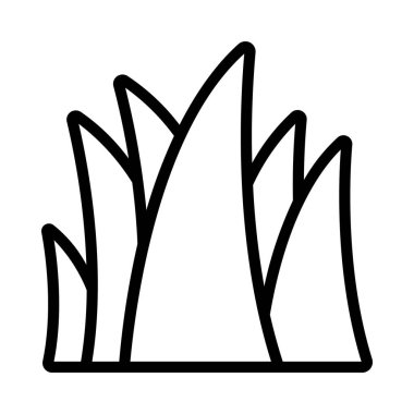 İzole edilmiş çimen simgesi. vektör çizimi tasarımı