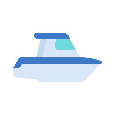  Tekne simgesi, basit vektör çizim